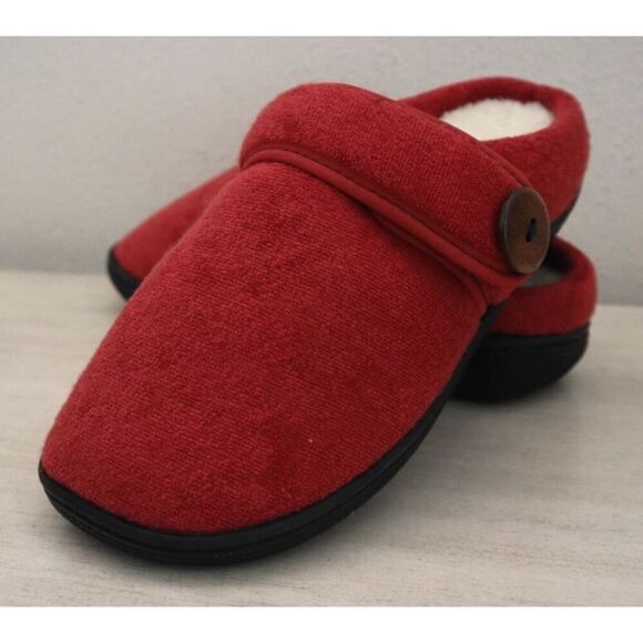 Glolily WMN's Sz 6M Red Mia Faux Shearling Lined Indoor/Outdoor Comfy Slippers - Picture 15 of 16